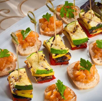 Catering food close-up.
