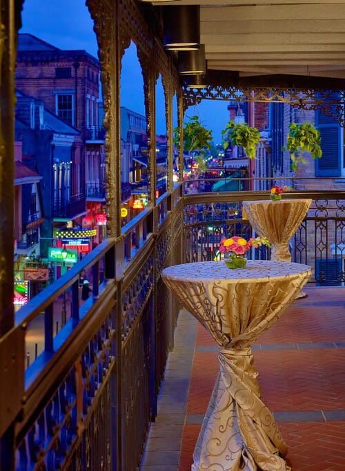 Bourbon balcony.